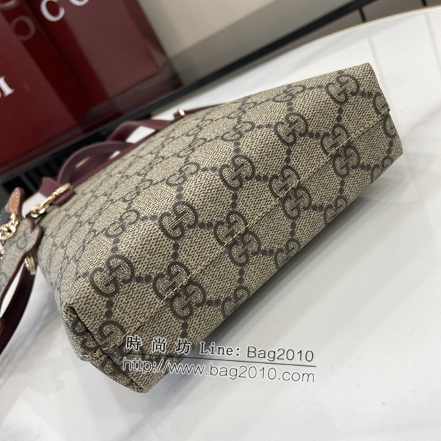 Gucci專櫃古馳最新款飾小狗細節GG迷你手提肩包 jh2014型號：831899